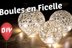 Comment fabriquer des boules lumineuses décoratives | Tuto de lampe en ficelle avec un ballon