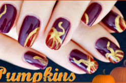 NAIL ART – Des citrouilles sur les ongles, manucure pour l’automne