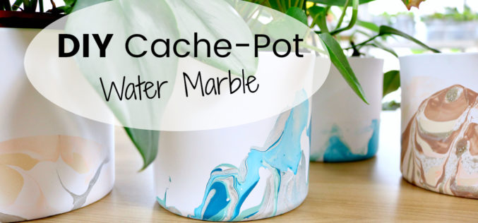 Customiser ses Pots de fleurs avec du Vernis à ongles en Marbrures | Water Marble Art